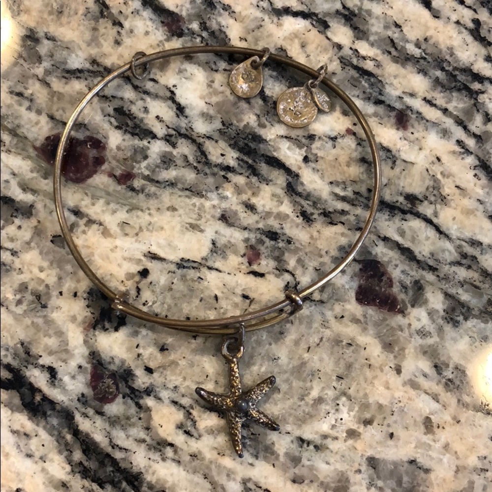Alex and Ani gold starfish bracelet
